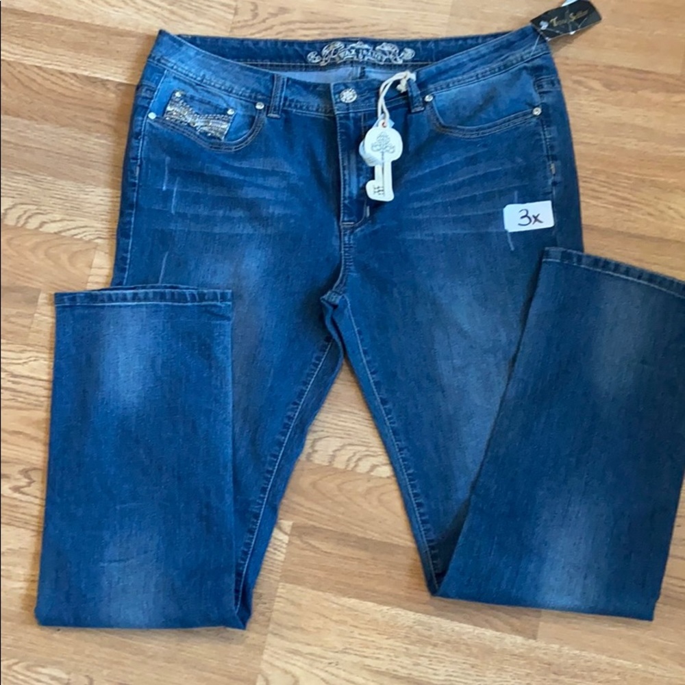 Trend setter Crystal Pocket straight leg jeans - Picture 10 of 10